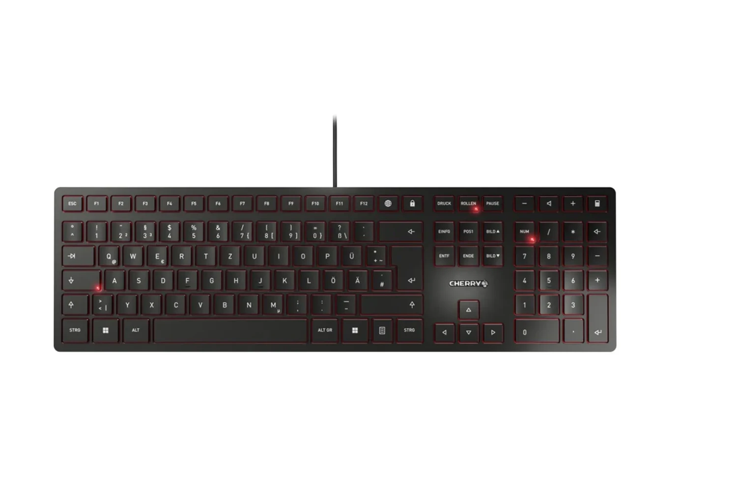 cherry-kc-6000-slim-keyboard-zicna-tipkovnica Cherry KC 6000 Slim Keyboard, žična tipkovnica - Slika 1
