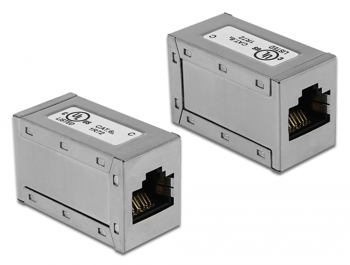 109311 Delock Netzwerk Adapter RJ45 Buchse /Buchse Cat.6A - Slika 1