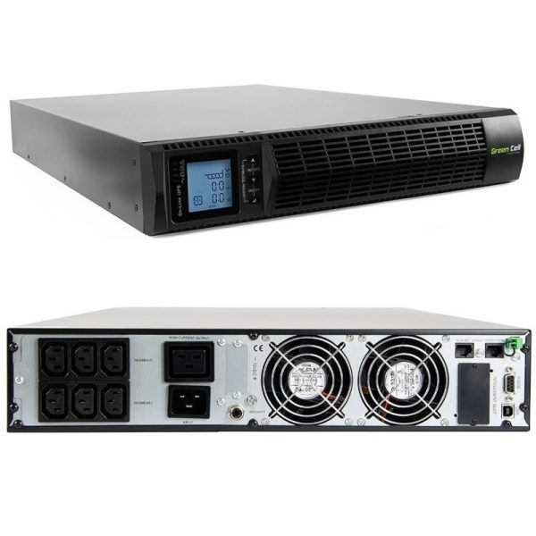Green Cell UPS (UPS15) Online RTII 3000VA/2700W, LCD