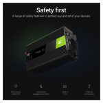 Green Cell strujni inverter 24V na 230V, 500W/1000W Pure Sine Wave (INV17) - Slika 2