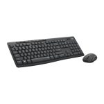 Logitech MK295 Silent bežična tipkovnica+miš, USB, tamnosiva (920-009809)