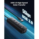 UGREEN 4-portni USB-A HUB 4xUSB-A 3.0, 1.0m, crni - Slika 2