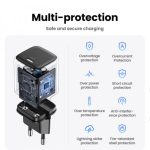 UGREEN Nexode Mini GaN II Tech zidni punjač 20W, USB-C, PD3.0/QC4+, crni - Slika 2