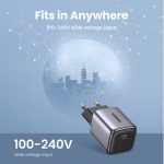 UGREEN Nexode Mini GaN II Tech zidni punjač 20W, USB-C, PD3.0/QC4+, crni - Slika 3