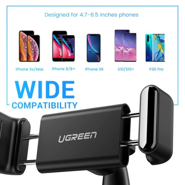 UGREEN Držač za smartphone za kontrolnu ploču u automobilu, crni