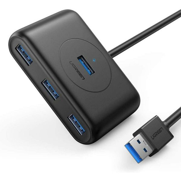 UGREEN 4-portni USB-A HUB 4xUSB-A 3.0, 1m, crni