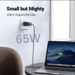 UGREEN GaN II Tech zidni punjač 65W, 1×USB-A/2×USB-C, PD3.0/QC4.0+, crni - Slika 3