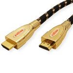Roline GOLD HDMI Ultra HD kabel sa mrežom, M/M, 2.0m