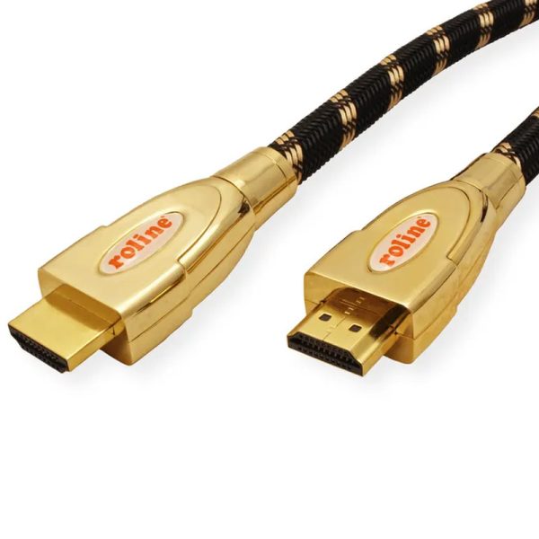 Roline GOLD HDMI Ultra HD kabel sa mrežom, M/M, 3.0m
