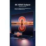 UGREEN 10-portni USB-C HUB 3×USB-A 3.0, 1xUSB- C PD, VGA, 4K, HDMI, 1xG-LAN, 1xSD, 1xTF, 3.5mm, sivi - Slika 3
