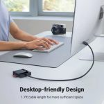 UGREEN čitač memorijskih kartica, USB 3.0, TF/SD/CF/MS kartice, 50cm, crni - Slika 3