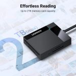 UGREEN čitač memorijskih kartica, USB 3.0, TF/SD/CF/MS kartice, 50cm, crni - Slika 5