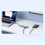 UGREEN 5-portni USB-C HUB 3x USB-A 3.2, 1xUSB-C PD, 1xHDMI 4K 30 fps, sivi - Slika 4
