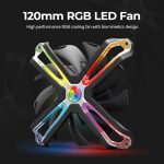 Zalman ZM-SF120 hladnjak za kućište 120×120×26mm, RGB, FDB Bearing, crni