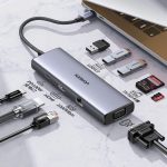 UGREEN 9-portni USB-C HUB 3xUSB-A,1xHDMI 4K 60, 1xVGA, 1xUSB-C PD 100W, 1xRJ45, 1xSD, 1xTF, sivi - Slika 2