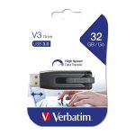 Verbatim V3 32GB USB3.2 Gen1, crni - Slika 4