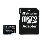 Verbatim memorijska kartica Premium Micro SDXC Secure Digital 64GB Class 10 + adapter