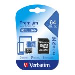 Verbatim memorijska kartica Premium Micro SDXC Secure Digital 64GB Class 10 + adapter - Slika 5
