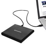 Verbatim Slimline CD/DVD vanjski snimač, M-Disc kompatibilan, USB2.0, crni