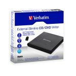 Verbatim Slimline CD/DVD vanjski snimač, M-Disc kompatibilan, USB2.0, crni - Slika 5