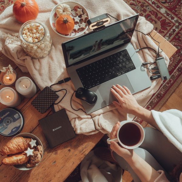 Verbatim Blu-Ray Slimline Ultra HD 4K vanjski snimač, M-Disc kompatibilan, USB3.2 (USB-C), crni