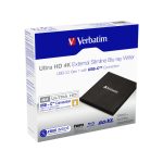 Verbatim Blu-Ray Slimline Ultra HD 4K vanjski snimač, M-Disc kompatibilan, USB3.2 (USB-C), crni - Slika 6