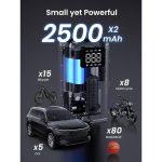 UGREEN CD259, 2x 2500mAh, električna zračna pumpa - Slika 3