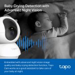 TP-Link Tapo C200P2 kamera FHD, H.264, 360°/114° Pan/Tilt, Advanced Night Vision, microSD, dvosmjerni audio, detekcija pokreta, Wi-Fi, Tapo app - Slika 3
