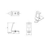 Roline DIN rail adapter (prazni) za 1 Keystone modul - Slika 5