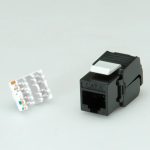 Roline RJ45 Keystone konektor Cat.6/Class E, UTP (tool-free), crni