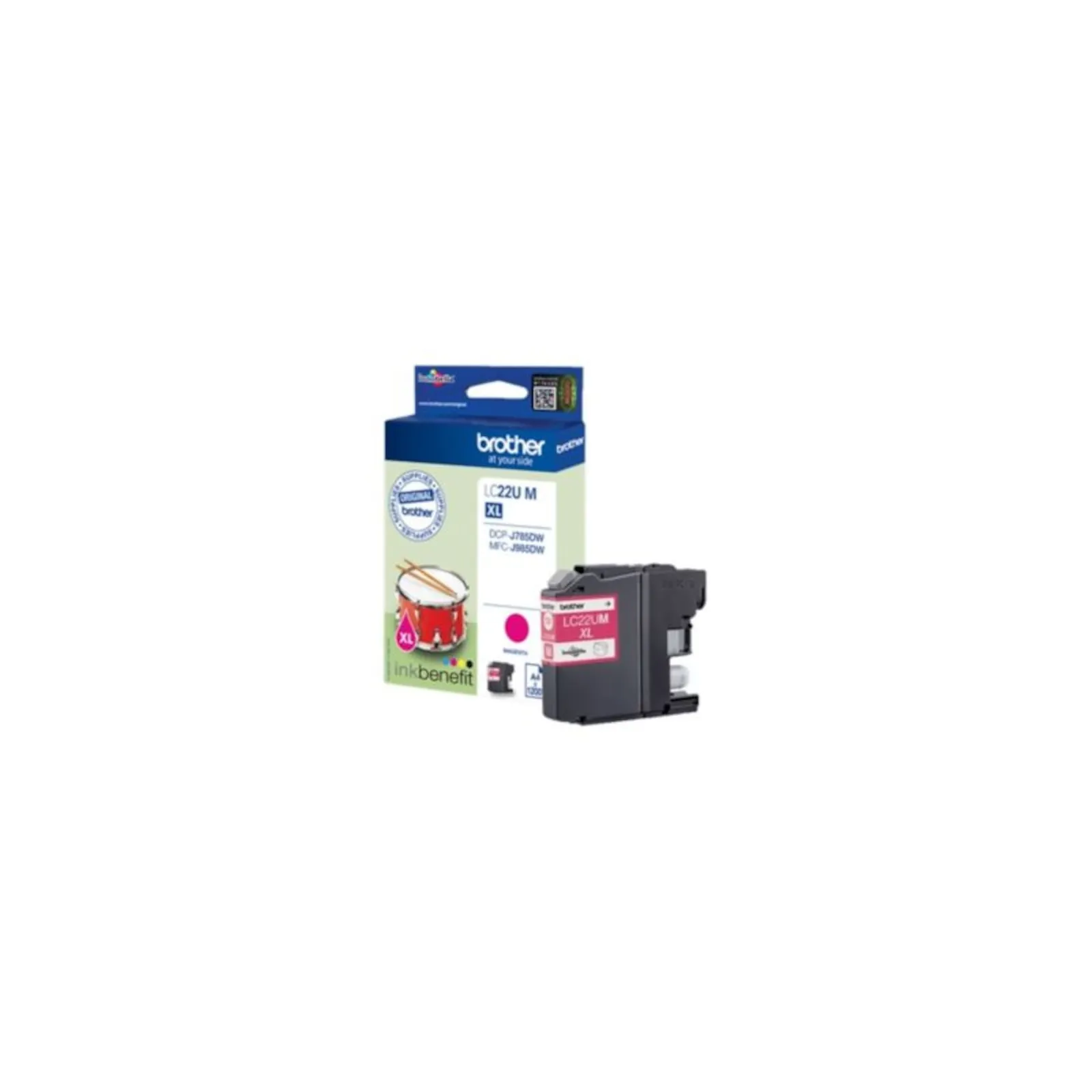 160613111210500701900044B Brother LC-22UM original Druckerpatrone Magenta Pigmenttinte InkBenefit 1.200S. - Slika 1