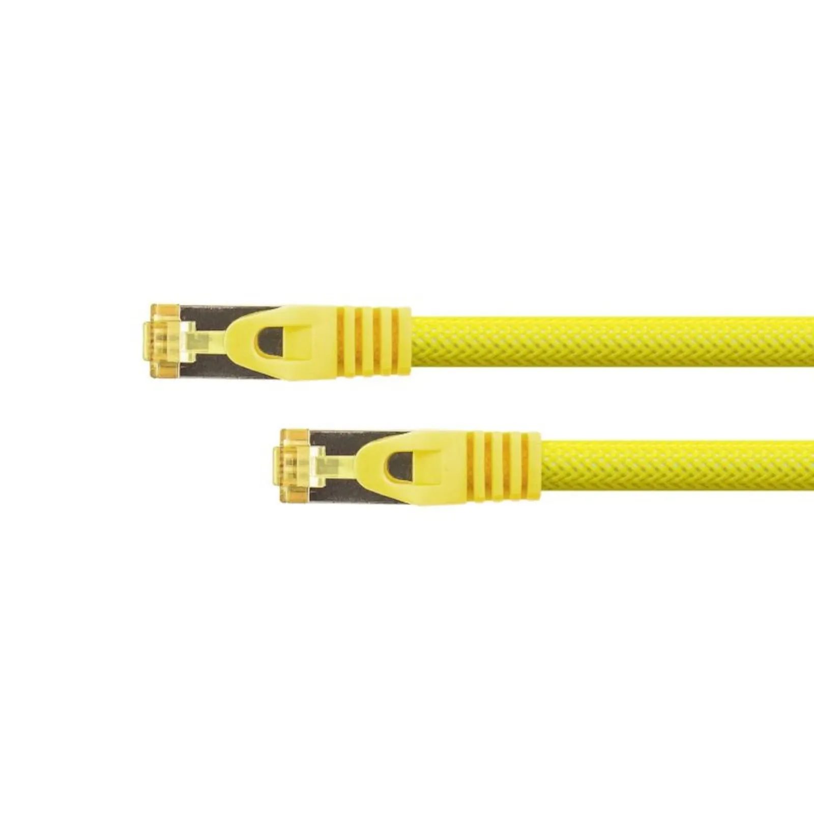 161107140224200501900036O Python Patchkabel mit Cat.7 Rohkabel S/FTP PiMF halogenfrei 3m gelb - Slika 1