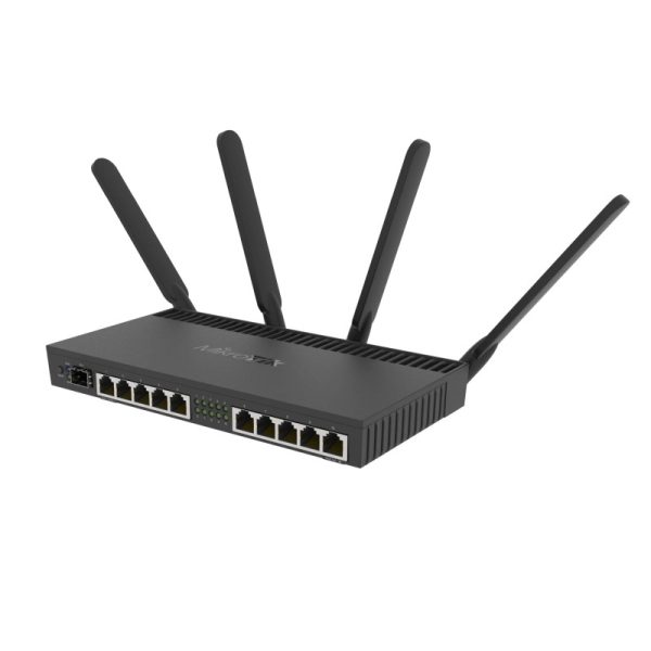 Mikrotik RouterBOARD 4011iGS+5HacQ2HnD, Cortex A15 CPU (4-cores), 1GB RAM, 10×GLAN, 1×SFP+, 2.4Ghz/5Ghz 802.11b/g/n/ac, RouterOS L5, desktop kućište, PSU