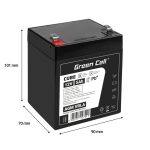 Green Cell (AGM27) baterija AGM 12V/5Ah