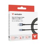 Verbatim Sync & Charge kabel USB-A na USB-C 18W 120 cm - Slika 4