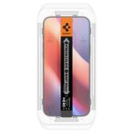 Spigen Glass tR EZ Fit 2 Pack, transparency - iPhone 17/16 Pro / 17 (AGL07928) - Slika 3