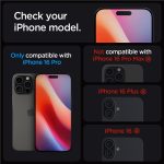 Spigen Glass tR EZ Fit 2 Pack, transparency - iPhone 17/16 Pro / 17 (AGL07928) - Slika 4