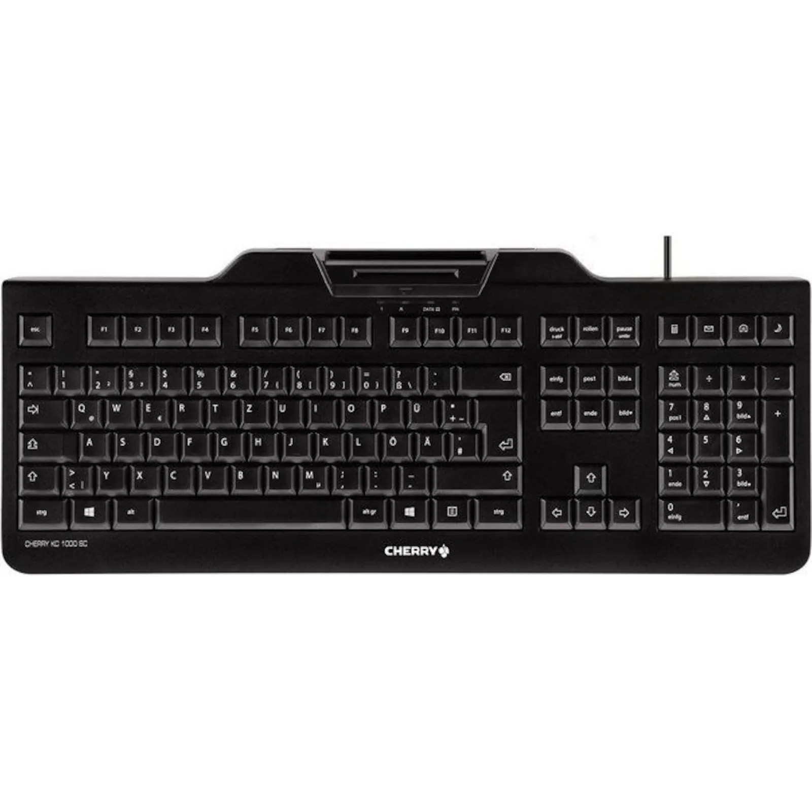 170425114328700601900043Y Cherry KC 1000 SC Keyboard mit Smart Card Reader USB schwarz - Slika 1