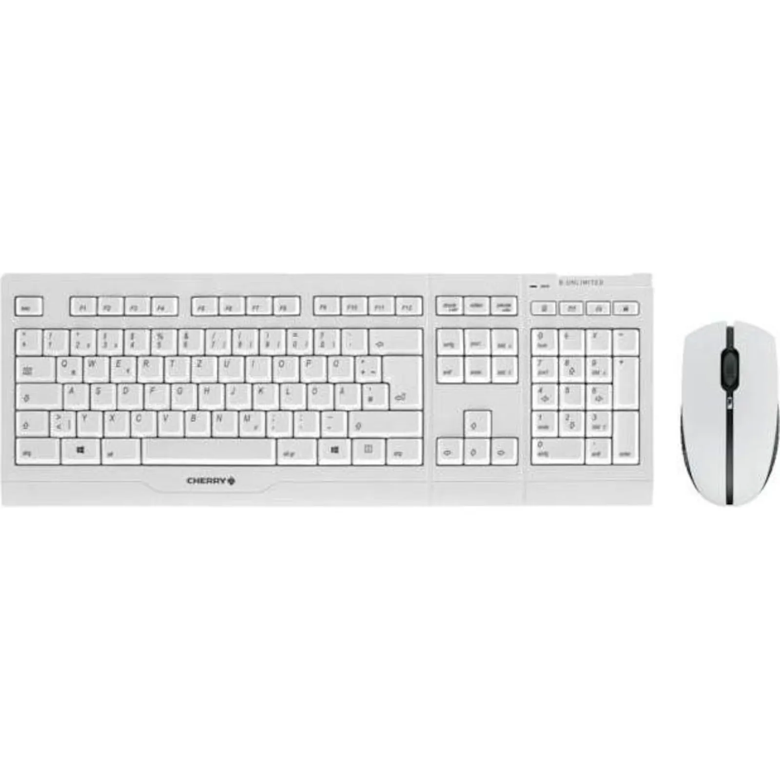 170505140055800601900049L Cherry B.Unlimited 3.0 AES Maus-Tastaturkombination USB kabellos DE weiß-grau - Slika 1