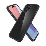 Spigen Crystal Hybrid, zaštitna maska za telefon, mat crna - iPhone 15 Plus (ACS06462) - Slika 2