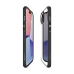 Spigen Crystal Hybrid, zaštitna maska za telefon, mat crna - iPhone 15 Plus (ACS06462) - Slika 3
