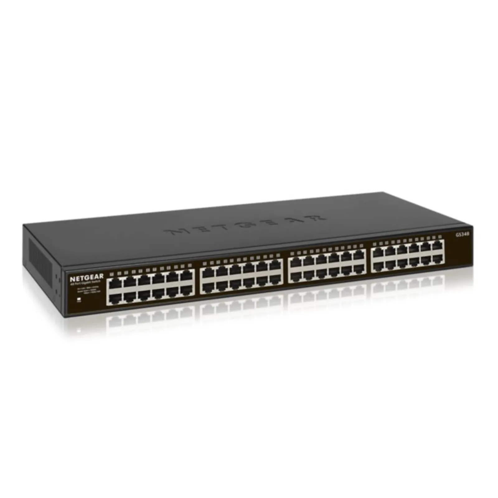 170713110231200601900054G Netgear GS348 48x Gigabit Switch 10/100/1000MBit Metallgehäuse Befestigungskit - Slika 1