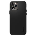Spigen Thin Fit, zaštitna maska za telefon, crna - iPhone 12/Pro