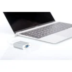 DIGITUS USB 3.0 Adapter 0,2m Typ-C zu VGA Grafik 1080p St./Bu. weiß - Slika 3