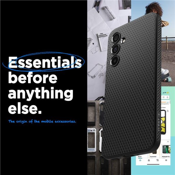 Spigen Liquid Air, zaštitna maska za telefon, crna - Samsung Galaxy A54 5G (ACS05885)