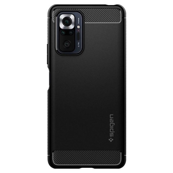 Spigen Rugged Armor, zaštitna maska za telefon, crna - Xiaomi Redmi Note 10 Pro/Max