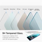Spigen Glass tR EZ Fit HD 2 Pack, transparency - Samsung Galaxy S25 Ultra (AGL09082) - Slika 4