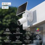 TP-Link Tapo C410 kamera + Tapo A201 Solar panel 2K 3MP, H.264, Color Night Vision, microSD, 2×Spotlights, dvosmjerni audio, detekcija pokreta, vodootporna IP65, Wi-Fi, Tapo app - Slika 3