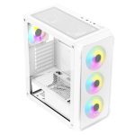 Bit Force SWAN ARGB-4 Gaming Midi Tower ATX kućište bez napajanja, bijelo - Slika 3
