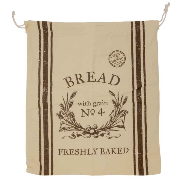 Birkmann Brotbeutel Freshly Baked,Baumwolle, 38 x 45 cm